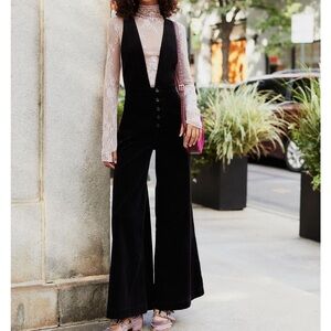 Free People Wide-Leg Overalls